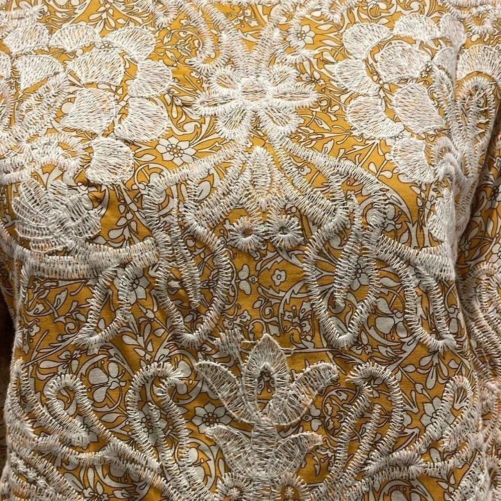 Solitaire BOHO Embroidered Top size M - Picture 3 of 6